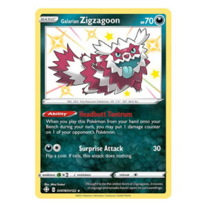 Galarian Zigzagoon - SV078/SV122 - Shiny Rare