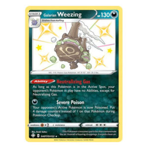 Galarian Weezing - SV077/SV122 - Shiny Rare