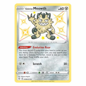 Galarian Meowth - SV086/SV122 - Shiny Rare