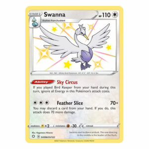 Swanna - SV096/SV122 - Shiny Rare
