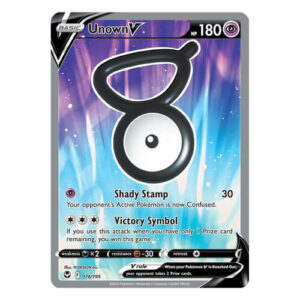 Unown V - 176/195 - Full Art Ultra Rare