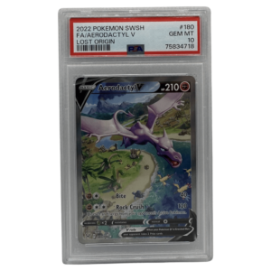 PSA GEM MINT 10 - Aerodactyl V - 180/196 - Alternate Art Ultra Rare
