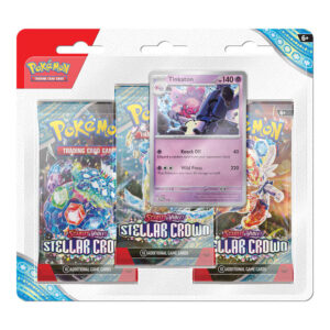 Pokémon Scarlet & Violet 7: Stellar Crown - 3-pack Blister - Tinkaton