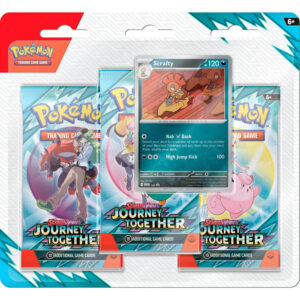 Pokémon Scarlet & Violet 9: Journey Together - 3-Pack Blister - Scrafty