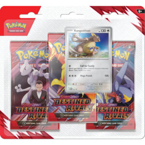 Pokémon Scarlet & Violet 10: Destined Rivals - 3-Pack Blister - Kangaskhan