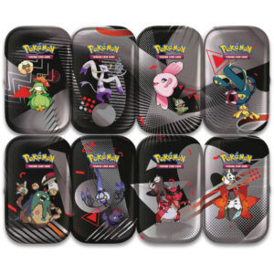 Pokemon Scarlet & Violet 10.5: Black Bolt & White Flare - Mini Tins - Full Art Set {8 Tins}